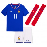 Maglia Calcio Francia Ousmane Dembele #11 Prima Divisa Bambino Europei 2024 Manica Corta (+ pantaloncini)